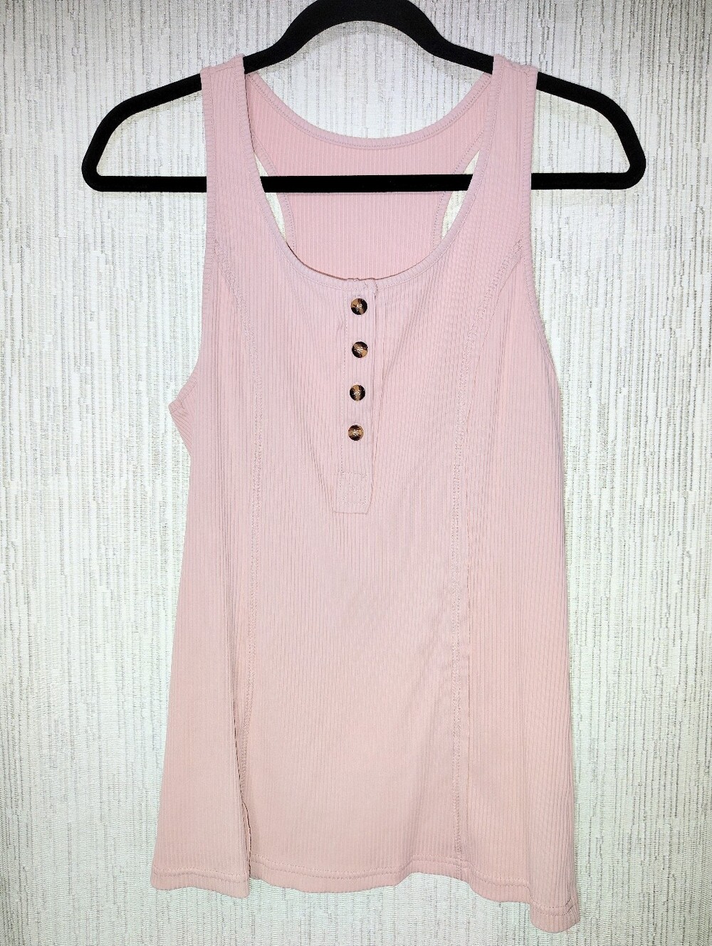 NWOT Light Pink Ribbed Tank Top